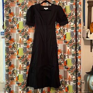 Gorgeous Puff sleeve cotton dress with back bow detail